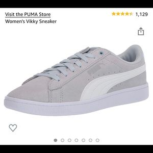 Grey PUMA Vikky sneakers Sz 9 shoes women